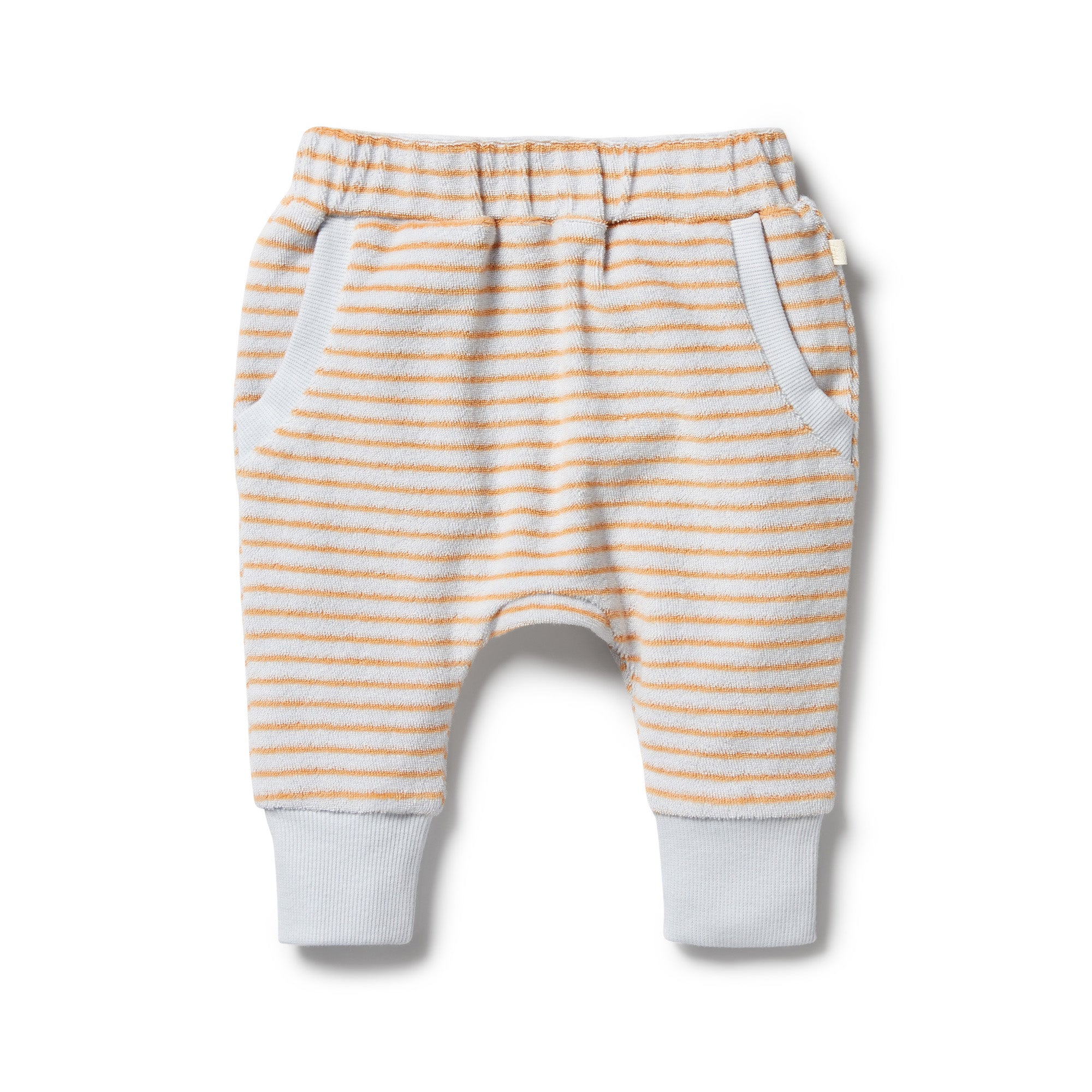 Organic Terry Slouch Pant - Nutmeg Stripe