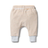 Organic Terry Slouch Pant - Nutmeg Stripe