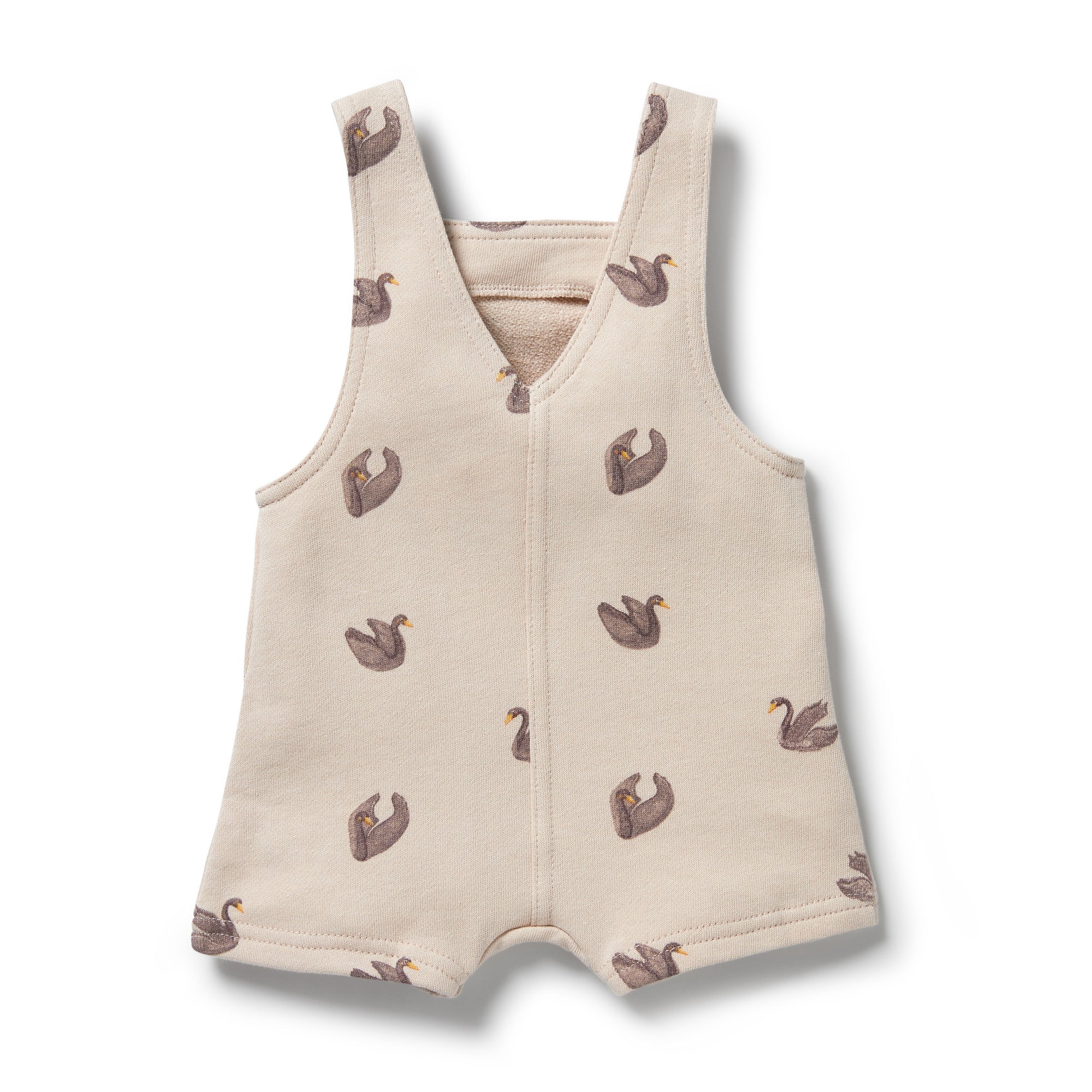 Organic French Terry Overall - Little Swan