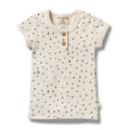 Organic Rib Henley Tee - Chasing the Moon