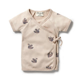 Organic Rib Kimono Top - Little Swan