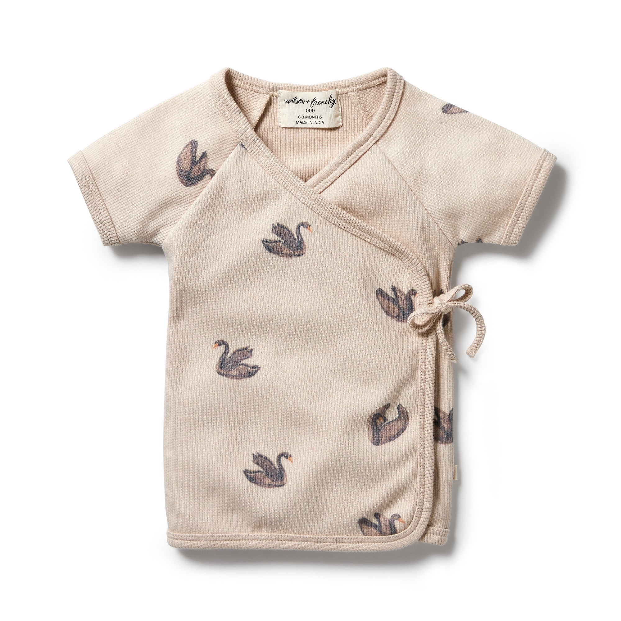 Organic Rib Kimono Top - Little Swan