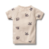 Organic Rib Kimono Top - Little Swan