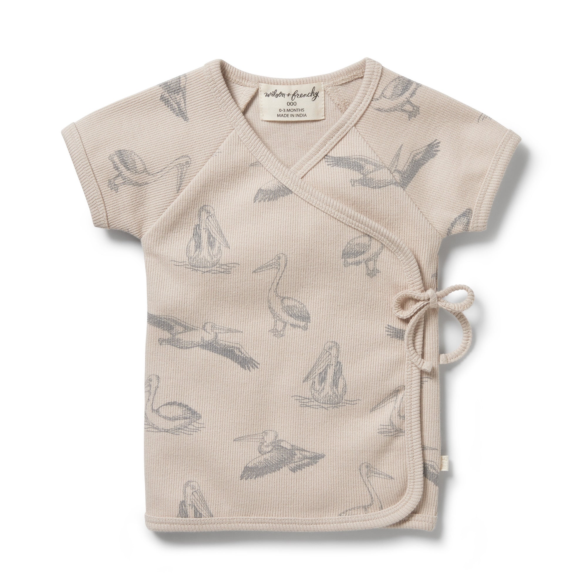 Organic Rib Kimono Top - Little Pelican
