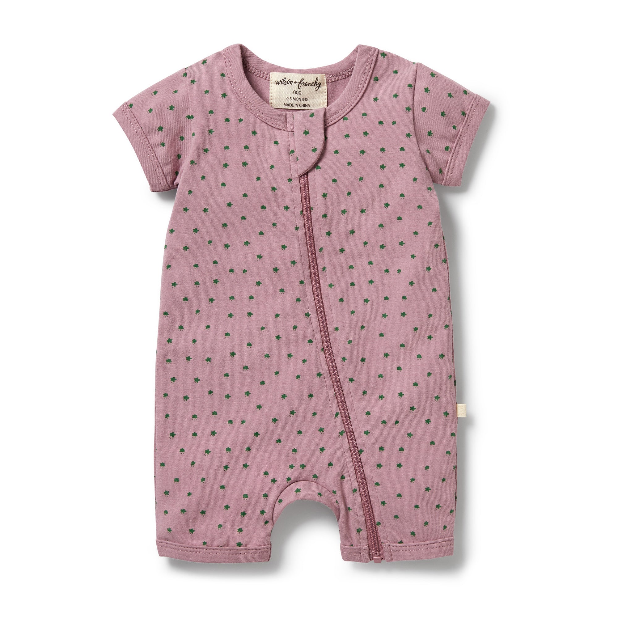 Organic Boyleg Zipsuit - Little Clover