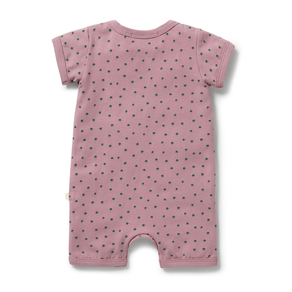 Organic Boyleg Zipsuit - Little Clover