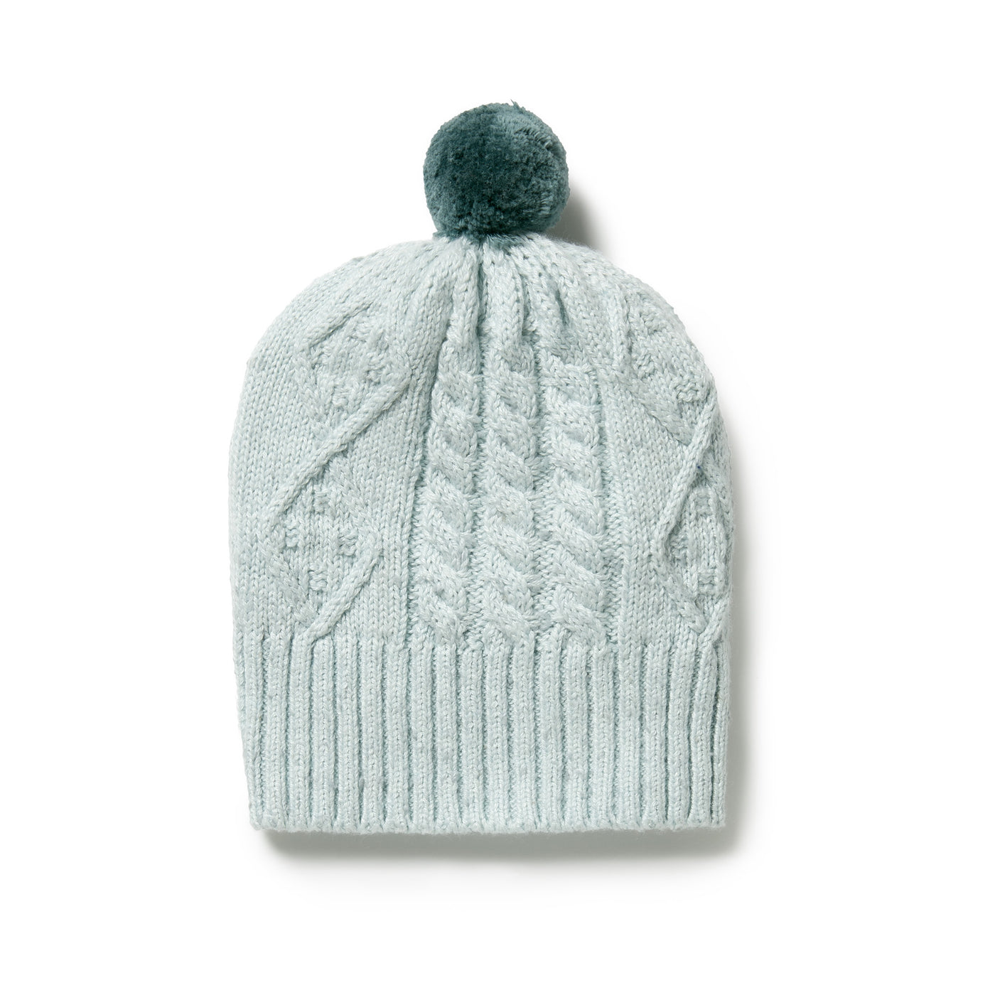 Wilson & Frenchy Knitted Cable Hat | Mint Fleck