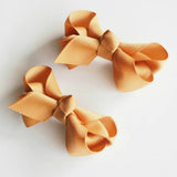 Mustard Piggy Tail Hair Clips - Pair