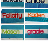 Personalised Beach Towel | Aqua