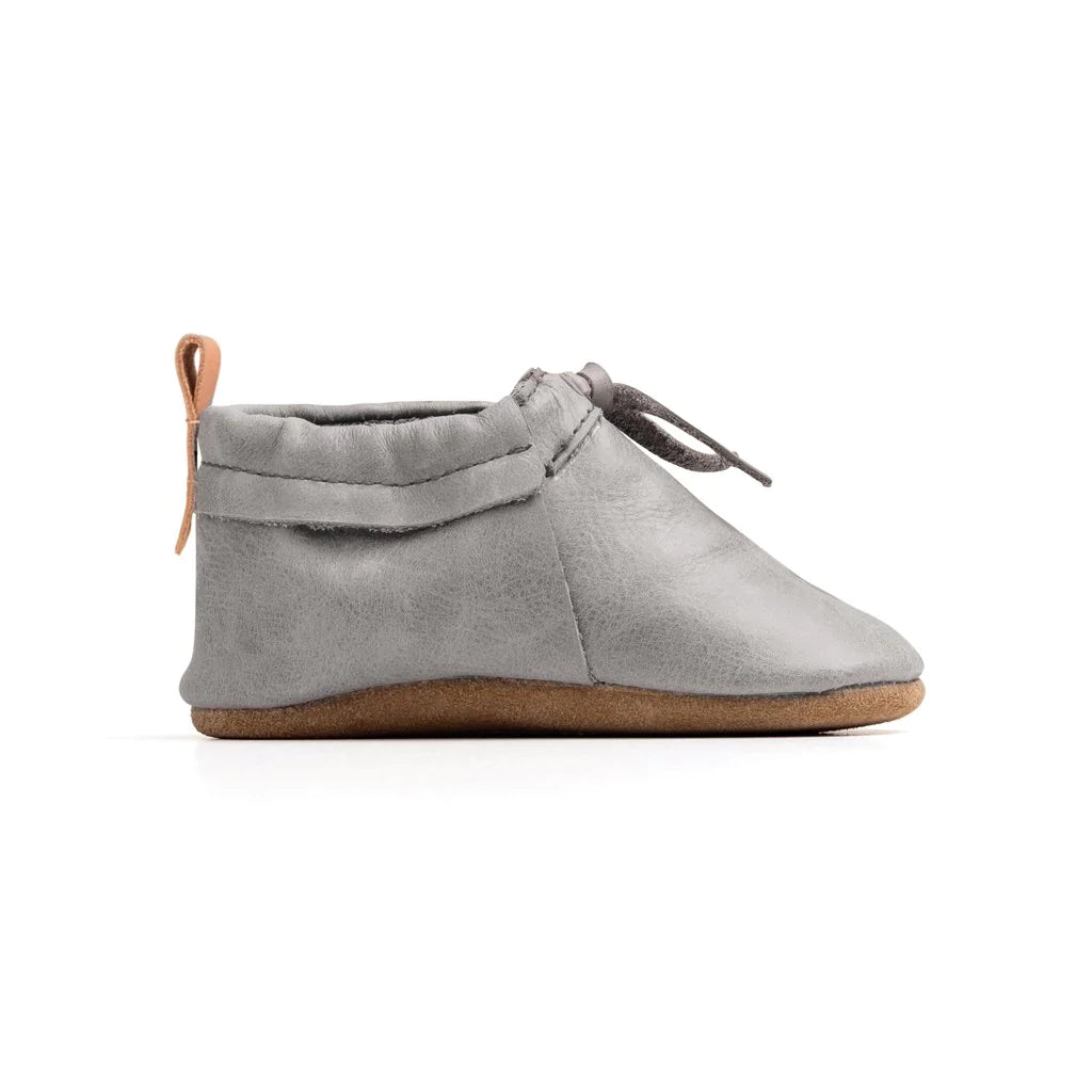Pretty Brave Baby Moccasian Shoes | Grey