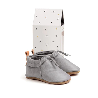 Pretty Brave Baby Moccasian Shoes | Grey
