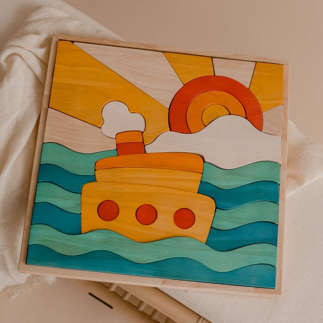 Ocean Scene Puzzle and Play Set