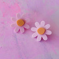 Lottie Stud | Light Pink and Peach