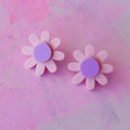 Lottie Stud | Light Pink and Lilac