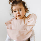 Nude Frill Snuggle Bib