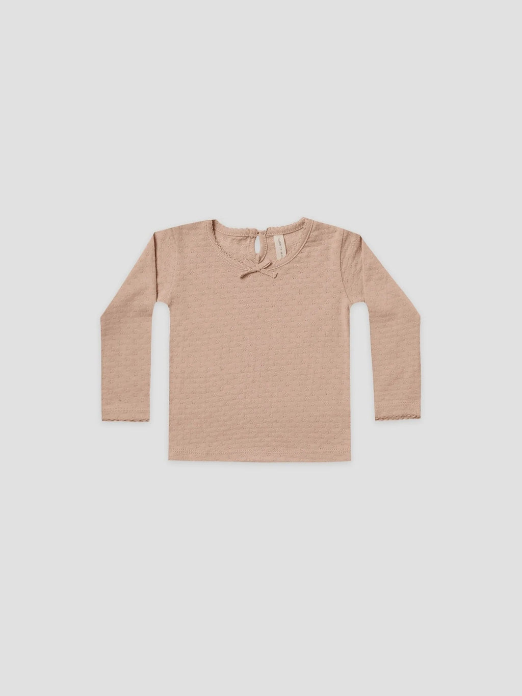 Pointelle Long Sleeve Tee | Blush